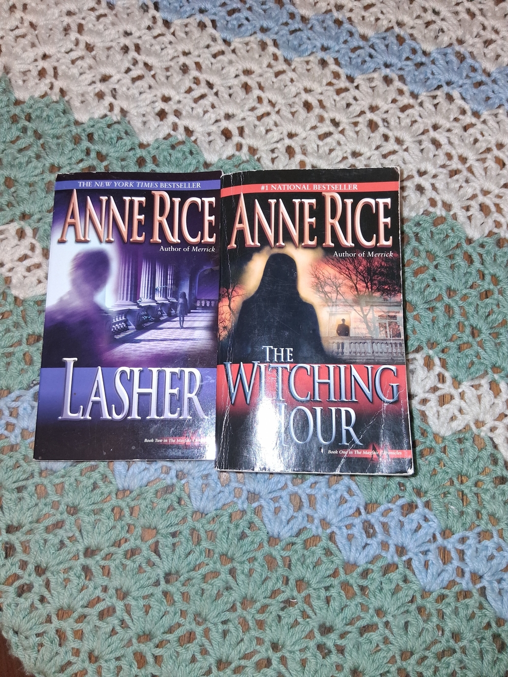 Paperback Book Set - The Witching Hour & Lasher - Black/Red/Purple Covers